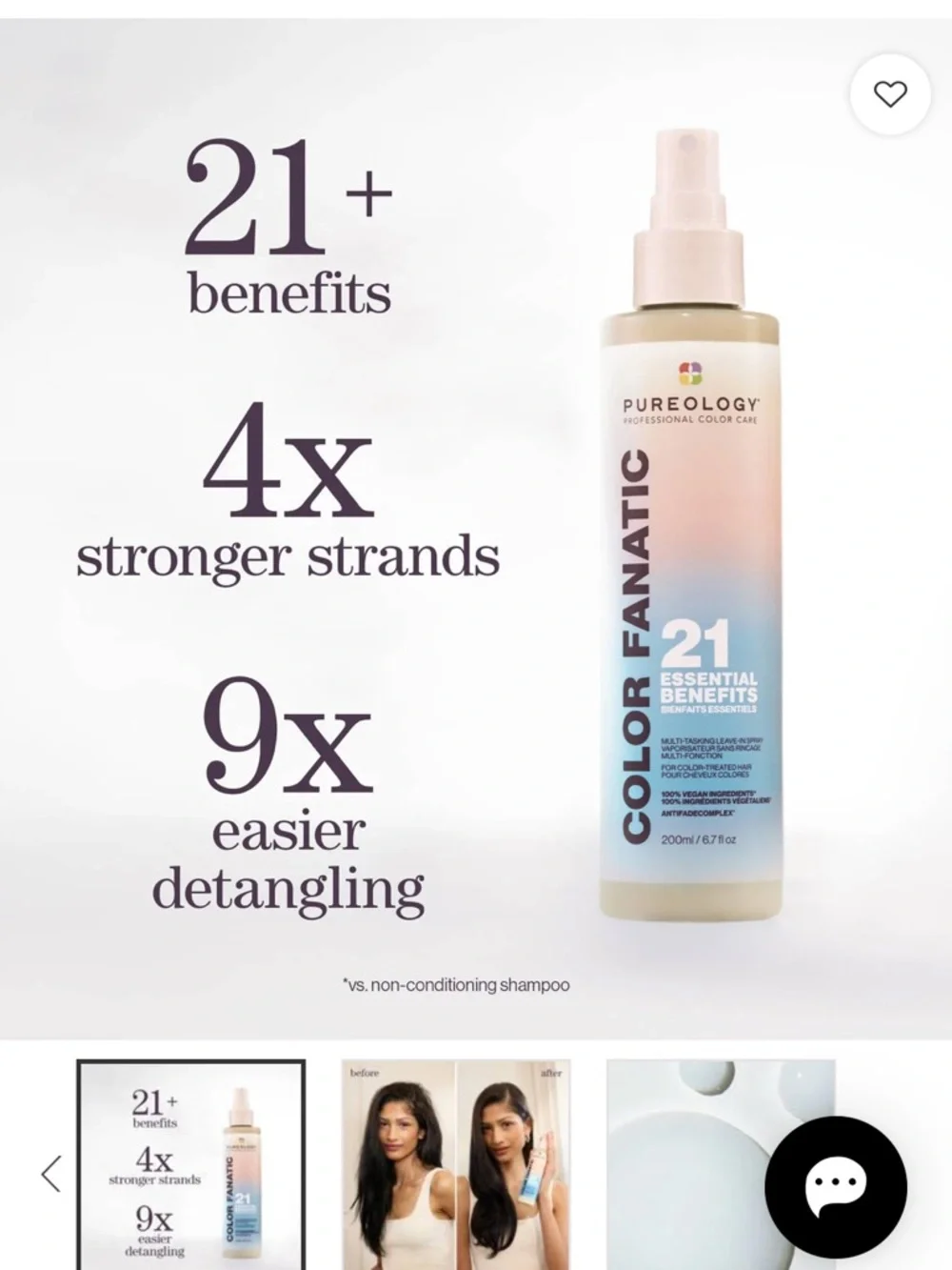Pureology Color Fanatic Multi-Tasking Leave-In Spray - Picture 3 of 3